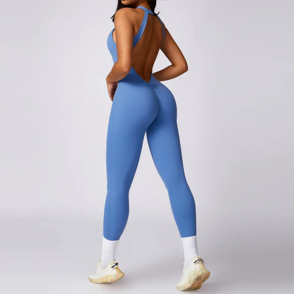 Women Sportswear, Gym Outfit, Fitness Sexy one-piece Jumpsuit